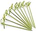 JapanBargain 1596, Bamboo Cocktail Picks Skewers for Appetizer Snack Sandwich Finger Food Tapas Fruit Kabob BBQ Hors D'Oeuvre Twisted End Knotted Bamboo Sticks, 4 inch, 1000pcs