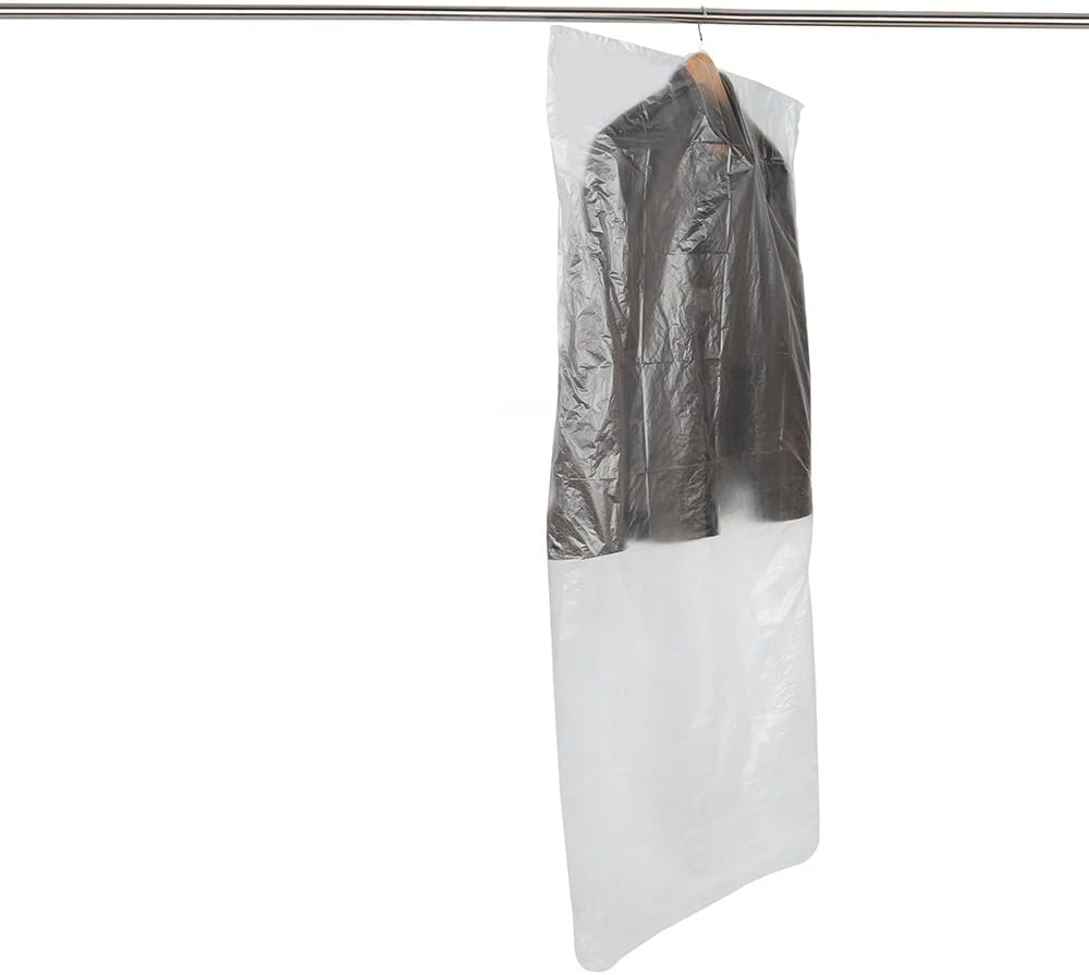 Boli SCENTED 20 Clear Polythene Garment Covers Clothes Bag Plastic Dry Cleaner Cover Bags, 10PCS 60\
