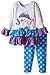 Girls Toddler & 4-6X Orange Gingham Check Appliqued Giraffe Capri Set,