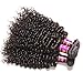 UNICE 10A Hair Brazilian Curly Hair 4 Bundles, Unprocessed Human Virgin Hair Weaves Natural Color 16 18 20 22 inch