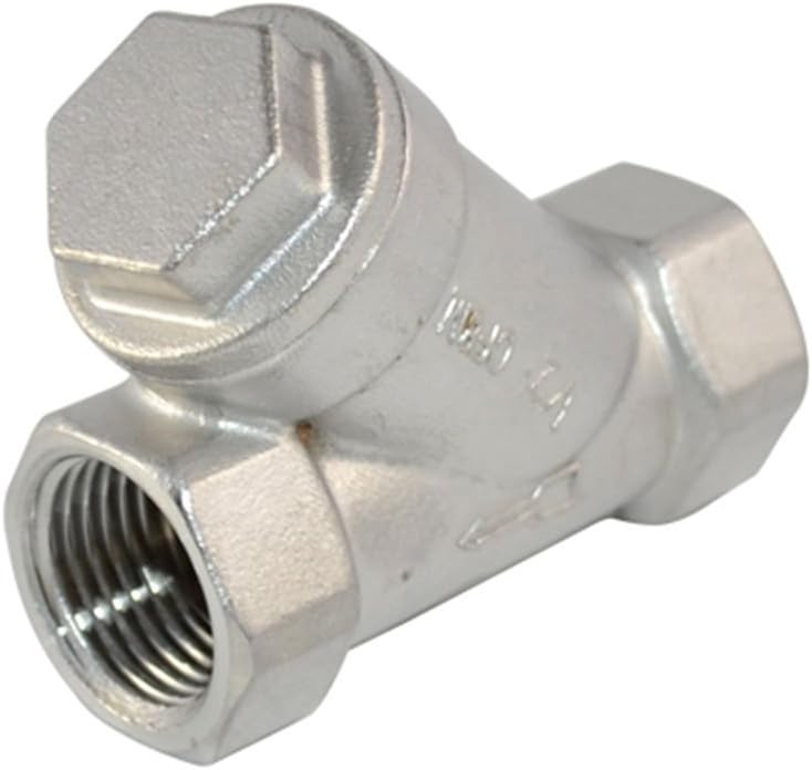1/2" Stainless Steel 316 WYE Strainer Mesh Filter Valve 800 WOG1000