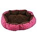Sandistore Soft Fleece Pet Dog Puppy Cat Warm Bed House Plush Cozy Nest Mat Pad(Hot Pink)