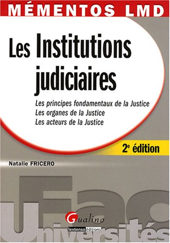 Les  institutions judiciaires