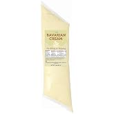 Bavarian Cream Pastry Filling Easy Squeeze Bag 2lb | Ready to Use Custard For Boston Cream Pie, Donuts And Eclairs Professional Crema Pastelera For Cake Relleno