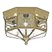 Sea Gull Lighting 7661-02 Grandover Three-Light Flush Mount Ceiling Light with Clear Beveled Glass Panels, Polished Brass Finish