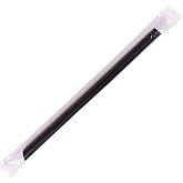 Karat [1,600 ct] 9" Boba Straws (0.39" Diameter), Individually Wrapped, Diagonal Cut | Black