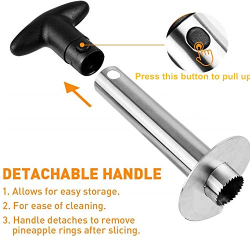 Stainless Steel Pineapple Core, Upgraded Reinforced Thicker Blade