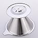 Ziselu Stainless Steel Pour Over Coffee Dripper - Reusable Double Layer Mesh Filter and Coffee Scoop