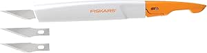 Fiskars 165110-1002 Easy Change Detail Craft Knife, 3 Blades, Orange/White