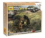Zvezda Models British QF 2-pdr Anti-Tank Gun with Crew, Scale 1/72