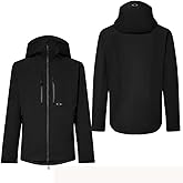 Oakley Mens Kendall Recycled Shell Jacket 2.0, Blackout, X-Small