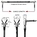 3 Units - 1.5 Foot - Audioblast HQ-1 - Ultra Flexible - Dual Shielded (100%) - Instrument Effects Pedal Patch Cable w/ ¼ inch (6.35mm) Low-Profile, R/A Pancake Type TS Connectors & Dual Staggered Boot