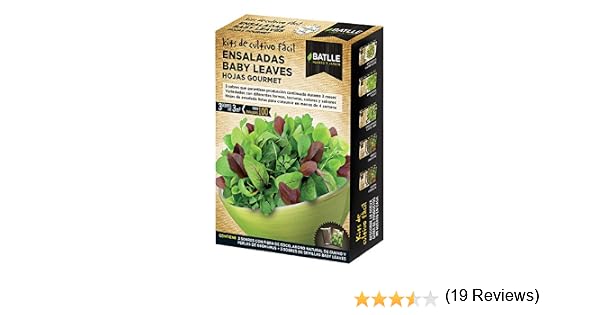 Batlle Huerto Urbano - Ensaladas Baby leaves Hojas Gourmet: Amazon ...