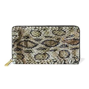 51d9QZCrU2L. SS300 Piel De Serpiente De Leopardo Estampada Monedero Cremallera Billetera de Cuero Real Patrón Impresión Bolso para Niño… 51d9QZCrU2L. SS300