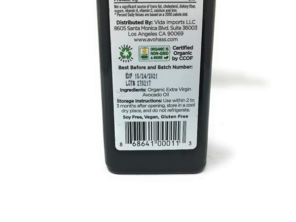 AVOHASS ORGANIC AVOCADO OIL, 8.5 FZ