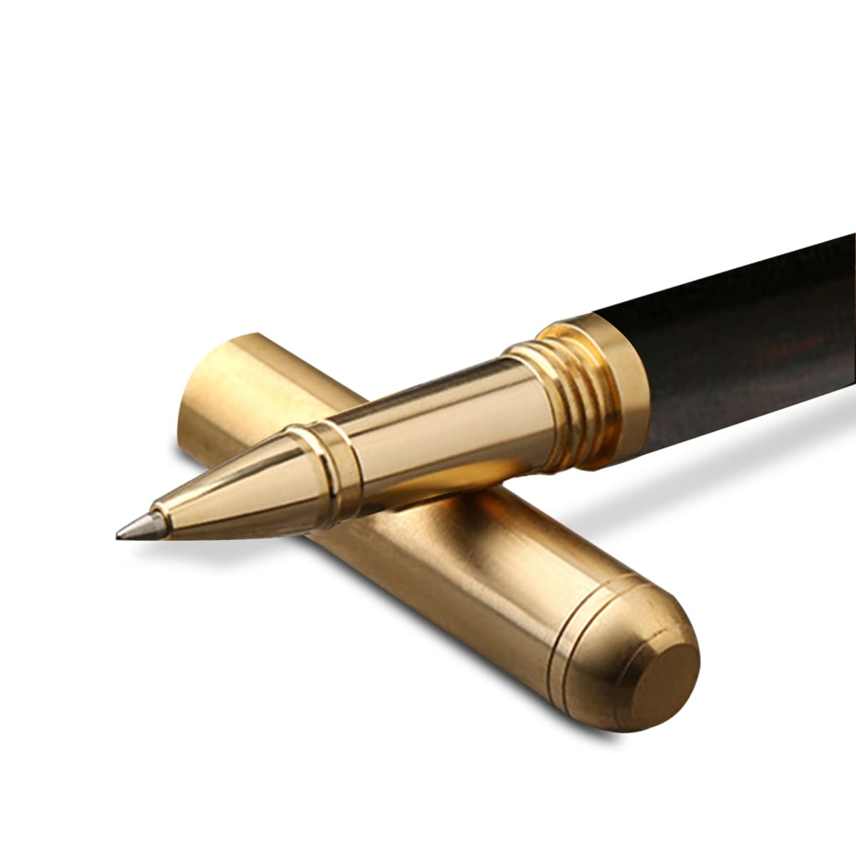 PORRASSO Vintage Signing Pen Wooden Ballpoint Pen Creative Handmade Writing Pen Smooth Writing for Precision Writing Journaling Drawing Purple Sandalwood B