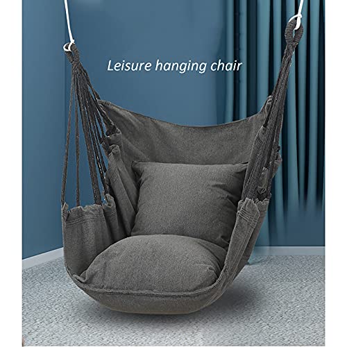 CYYAN hängesessel Outdoor Hängesessel, Hängesessel mit Kissen Hängestuhl für Erwachsene Kinder für Balkon & Wohnzimmer… – Bild 4