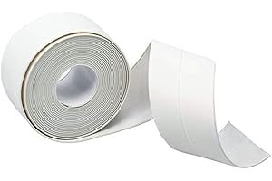 JR JUN RONG Caulk Tape, Sealing Caulk Strip Waterproof Repair Strip for Bathtub Kitchen Sink Basin Edge Shower Toilet and Wall Sealing Tape(1.5Inch Width x 10.5Feet Length)