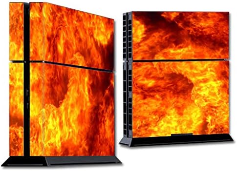 Skin Decal Vinyl Wrap for PS4 Sony Playstation Console (skins only) / True Fire Flames