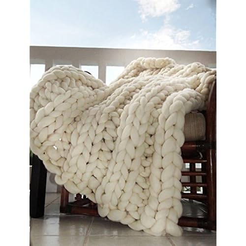 Chunky Cable Knit Blanket: Amazon.com