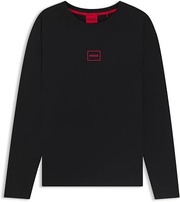 Hommes Laze Longsleeve Top de vêtements de détente en Coton Stretch à Logo