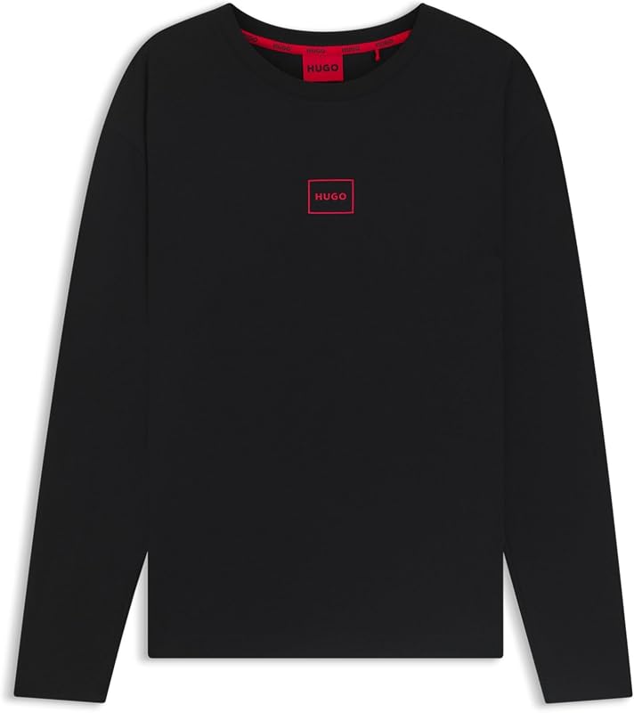Hommes Laze Longsleeve Top de vêtements de détente en Coton Stretch à Logo