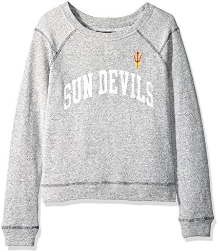 Camp David Women's Moonlight Reversed Sleeve Crew, Pepper/Charcoal, X-Large