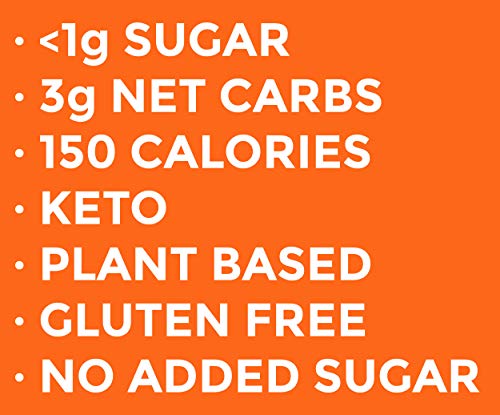 Munk Pack Pecan Almond Keto Nut & Seed Bar with <1g Sugar, 3g Net Carbs | No Added Sugar | Plant Based | Gluten Free, Soy Free | 12 Pack