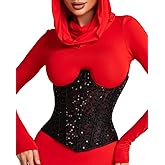 Mesh Corset Waist Trainer for Women - Underbust Corset Lace Up - Waist Cincher Shapewear - Body Shaper