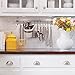 Stainless Steel Gourmet Kitchen 23.25 Inch Wall Rail Pot Pan Utensil Lid Rack Storage Organizer with 10 S Hooks