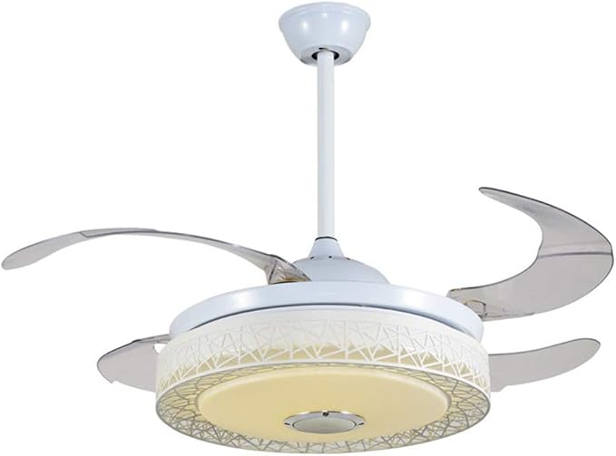 MWG Lámparas de araña Ventiladores de techo con lámpara, lámpara de