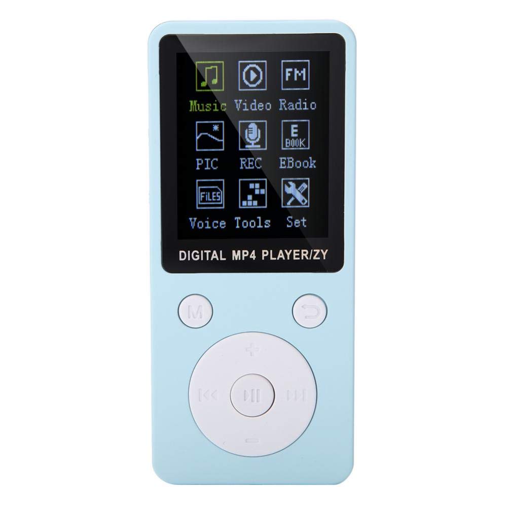 VBESTLIFE MP4 Player, 32GB Music Player with 1.8 Inch Screen Support Various Languages French, Danish, Italian, Spanish etc. (Blue)