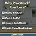 Pawstruck Natural Jumbo Cow Ears for Dogs - Healthy Rawhide Free, Highly Digestible Low Calorie & Long Lasting Dental Chew Treat for Small, Medium, Large Chewers - Pack of 10 - Packaging May Vary