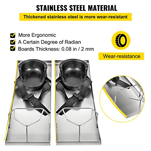 VEVOR Concrete Knee Boards 28'' x 8'' Slider Knee Boards, Kneeler Board