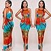 BEAUTYVAN New Women Summer Casual Sleeveless Traditional African Print Party Dress (XL, Multicolor)