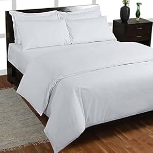 Amazon.com: 6PCS Solid White Olympic Queen King Size Sheet