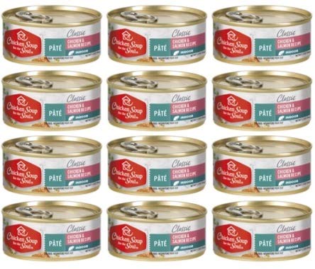 Chicken Soup for the Soul for Adult Cats, Indoor Recipe, 5.5 Ounce Cans, Case of 12 (Indoor)