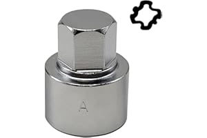 JEUCLEL 534 Wheel Locking Nut Key Compatible with VW VAG Volkswagen, (Socket OD 28mm - ID 25mm), Wheel Lock Nut Socket Adapte