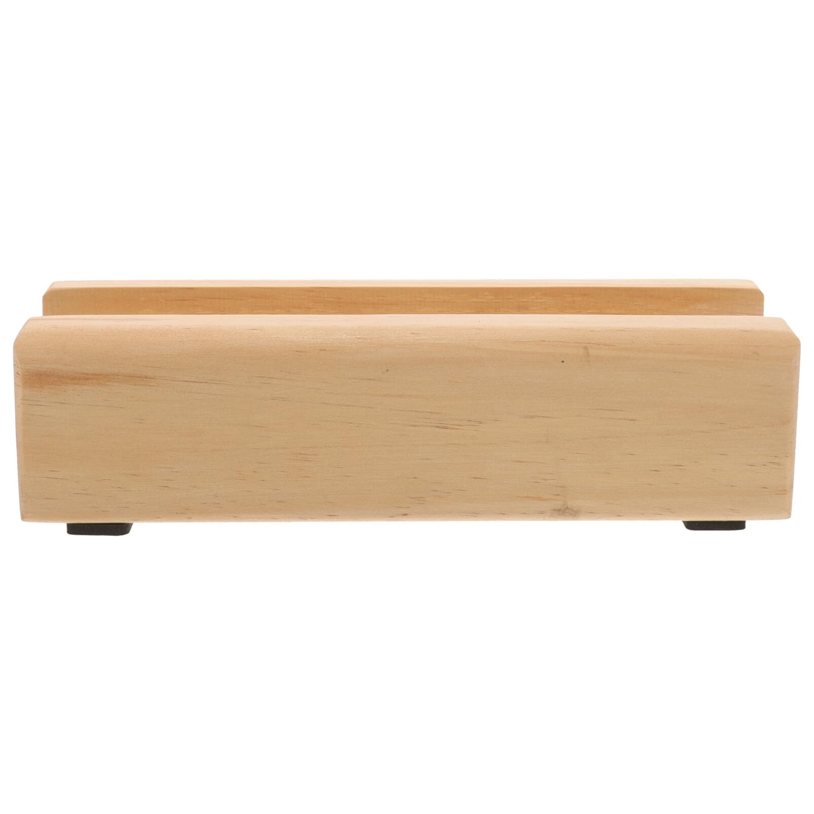 Solid Wood Floor Mirror Stand with Anti-Slip Base for Full Length Mirrors and Frames, Light Brown, 25X8X7 Inches