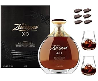 RON XO 70 CL IN ASTUCCIO NUOVA BOTTIGLIA e43 2 TUMBLERS CHOCOLATE