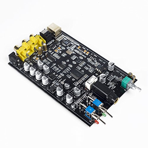 Dilvpoetry DAC X6 Amplifier 24Bit/96kHz Optical/Coaxial/USB Digital Stereo Audio Headphone Amplifier DAC Decoder Power Amplifier (Silver) - Thumbnail 5