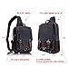 Leaper Retro Crossbody Bag Sling Bag Canvas Messenger Bag for Men Women Shoulder Bag Crossbody Handbags Satchel Khaki, M