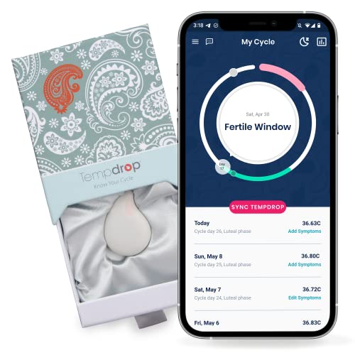 Tempdrop Fertility and Ovulation Tracker Wearable Basal Body Temperature (BBT) Monitoring