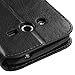 NageBee Galaxy Prevail LTE/Galaxy Core Prime Case, Wallet Flip Case Pouch Cover Fold Stand case Premium Leather Wallet Flip Case (Leather Wallet Black)