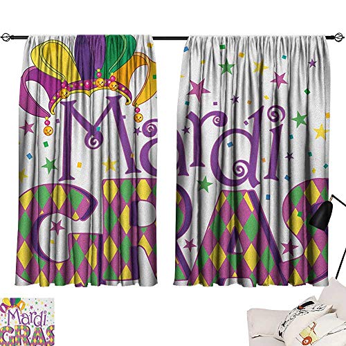 Michaeal Mardi Gras Top Darkening Curtains Joyous Composition With
