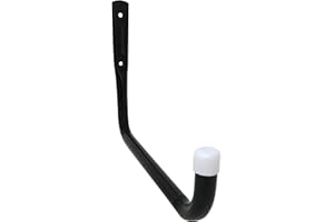 Shepherd Hardware 8091E Heavy Duty Steel 10-Inch Garage Storage Utility Hooks, 4 Pack, Black