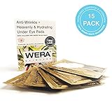 Under Eye Patches by Wera Skincare | Anti-Wrinkle + Heavenly & Hydrating Collagen | Depuffing & Rejuvenating | Reduces Dark Spots | Increased Adhesion & Hydration + Vegan & All-Natural (15 Pairs)