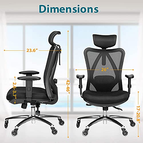 Duramont Ergonomic Office Chair Adjustable Desk Chair with Lumbar