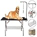 RELIANCER 3 Size Large Heavy Duty Foldable Pet Grooming Table Professional Dog Cat Show w/Adjustable Arm &Noose & Mesh Tray Maximum Capacity Up to 330lbs (40''X 23.6'')