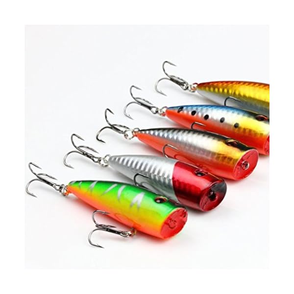 Fishing-BaitLaimeng-5pc-7cm-Fishing-Topwater-Floating-Popper-Poper-Lure-Hooks-Bait